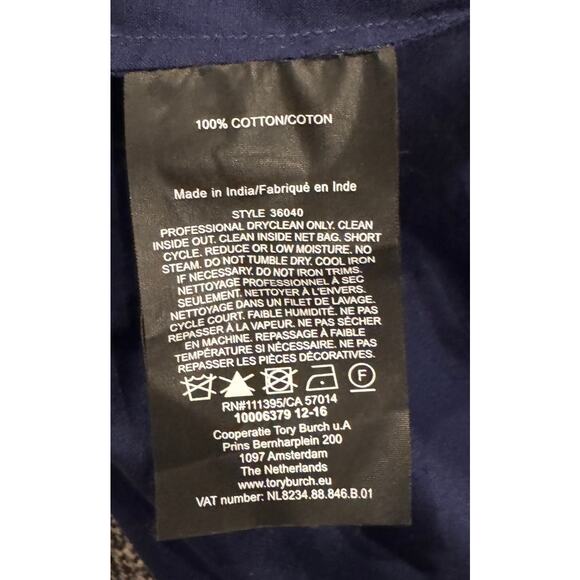 Tory Burch Embellished Tory Tunic Size 2 - Picture 11 of 12